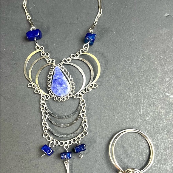 Jewelry - Blue Sodalite Stone Slave Bracelet